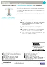 Предварительный просмотр 2 страницы Futureglass Remote Reception Table Assembly Instructions