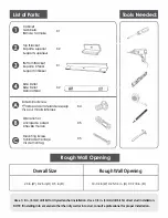 Preview for 2 page of Futureglass Yana AC1-26X20 Installation Manual