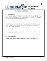 Preview for 26 page of FutureLogic PSA-66-001N Operator'S Manual