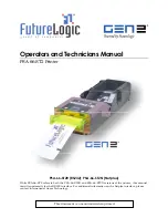 Предварительный просмотр 1 страницы FutureLogic PSA-66-ST2 Technician Manual