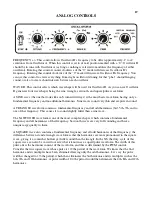 Preview for 21 page of FutureRetro XS semi-modlar analog synthesizer Operation ManAl