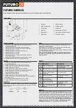 Preview for 2 page of FUTURO SURFACE BRW 148205 Short Manual