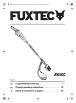 FUXTEC E608D Operating Instructions Manual предпросмотр