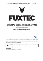 Preview for 2 page of FUXTEC FX-LB126 Original User Manual