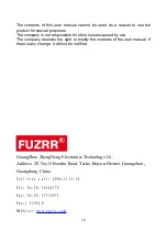 Предварительный просмотр 19 страницы FUZRR ES1000 Series User Manual