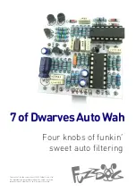 Предварительный просмотр 1 страницы FuzzDog 7 of Dwarves Auto Wah Manual