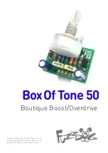 Preview for 1 page of FuzzDog BoxOfTone50 Manual