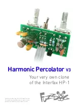 Preview for 1 page of FuzzDog Harmonic Percolator V3 Manual