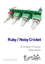 Предварительный просмотр 1 страницы FuzzDog Ruby/NoisyCricket Manual