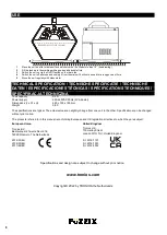 Предварительный просмотр 8 страницы Fuzzix B100 Instruction Manual