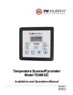 Preview for 1 page of FW Murphy TDXM-DC Series Installation And Operation Manual