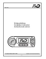 Preview for 4 page of FWD Audio blue Installation Instructions & Operating Manual