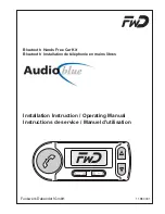 Preview for 39 page of FWD Audio blue Installation Instructions & Operating Manual