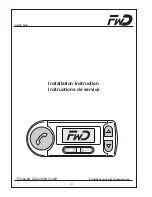 Preview for 42 page of FWD Audio blue Installation Instructions & Operating Manual