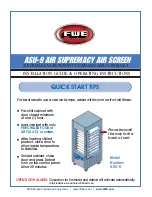 FWE Air Supremacy Air Screen ASU-9 Installation Manual & Operating Instructions предпросмотр