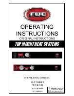 FWE BT SERIES Operating Instructions Manual preview