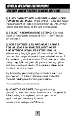 Preview for 6 page of FWE FOOD SENTRY BT Series Operating Instructions Manual