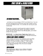 Preview for 2 page of FWE LCH-G2 Series Operating Instructions Manual