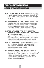 Preview for 6 page of FWE PTS-0709-135-B Operating Instructions Manual