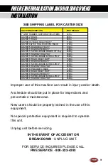 Preview for 3 page of FWE RH SERIES Operating Instructions Manual