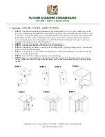 Preview for 2 page of FX Cabinets Warehouse Lazy Susan Series Assembly Instructions