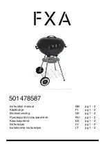 Предварительный просмотр 1 страницы FXA 501478587 Instruction Manual