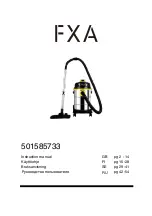 Предварительный просмотр 1 страницы FXA 501585733 Instruction Manual