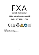 Предварительный просмотр 15 страницы FXA 501585733 Instruction Manual