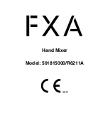 Предварительный просмотр 2 страницы FXA 501815000 Manual