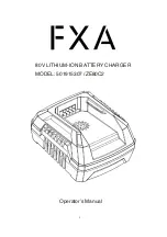 Preview for 1 page of FXA 501915307 Operator'S Manual