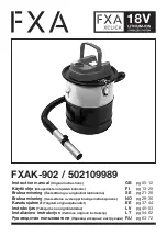 Предварительный просмотр 1 страницы FXA 502109989 Instruction Manual