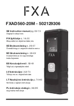 Preview for 1 page of FXA 502129306 Instruction Manual