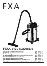 Предварительный просмотр 1 страницы FXA 502208579 Instruction Manual