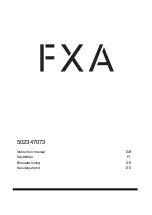 Предварительный просмотр 1 страницы FXA 502347073 Instruction Manual