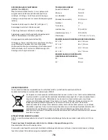 Предварительный просмотр 76 страницы FXA FXA92502 Instruction Manual