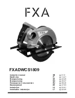 FXA FXADWCS1809 Instruction Manual предпросмотр