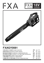 Предварительный просмотр 1 страницы FXA FXAGY0081 Instruction Manual