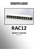 Fxunits RAC12 Owner'S Manual preview