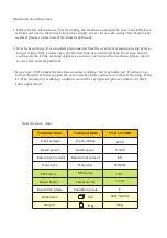 Preview for 4 page of FY-TECH FY-HI-1100W Owner'S Manual