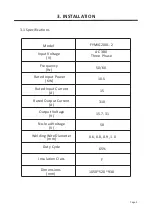 Preview for 5 page of FY-TECH FYMIG200L-2 Instruction Manual