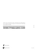 Preview for 20 page of Fyne Audio VINTAGE FIFTEEN Information Manual