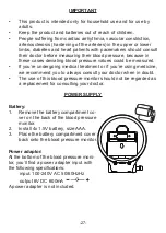 Предварительный просмотр 27 страницы Fysic FB-180 User Manual