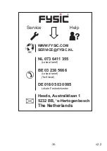 Предварительный просмотр 36 страницы Fysic FB-180 User Manual