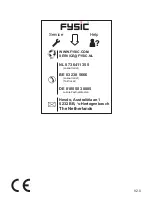 Preview for 20 page of Fysic FDC-250 User Manual