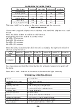 Preview for 20 page of Fysic FW-400 User Manual