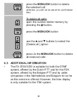 Предварительный просмотр 30 страницы Fysic FX-5700 User Manual