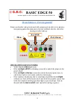 Предварительный просмотр 24 страницы G.B.C BASIC EDGE 50 Instruction Manual