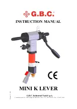 G.B.C MINI K LEVER Instruction Manual предпросмотр