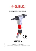 Preview for 1 page of G.B.C MINI K Instruction Manual