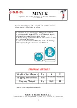 Preview for 11 page of G.B.C MINI K Instruction Manual